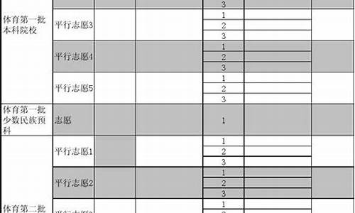 高考填报志愿样表_高考填报志愿表样表怎么填