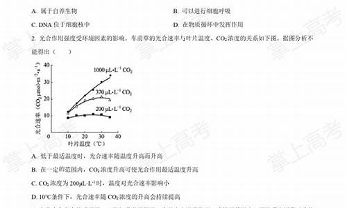 北京生物高考卷_北京生物高考大纲