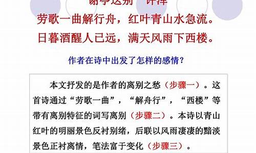 高考语文诗歌鉴赏答案,高考题语文诗歌鉴赏