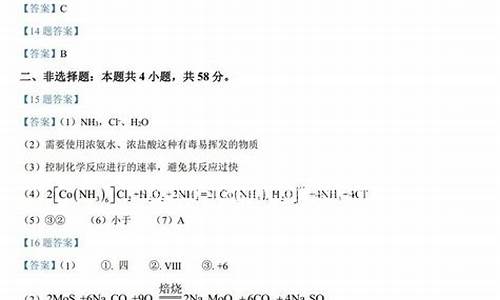 2024安徽高考化学解析_2021安徽高考化学解析