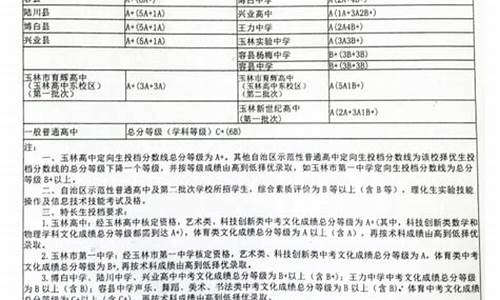 玉林高中录取分数线2005级,玉林高中录取分数线